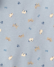 Cargar imagen en el visor de la galería, Paquete de 2 rompers de manga corta de perritos en azul