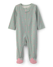 Cargar imagen en el visor de la galería, Apple Foot Art Snug Fit Sleep & Play Pajamas - Green