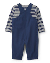 Cargar imagen en el visor de la galería, 2-Piece Striped Sports Thermal Overall Set - Navy