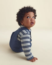 Cargar imagen en el visor de la galería, 2-Piece Striped Sports Thermal Overall Set - Navy