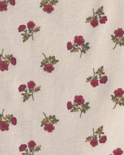 Cargar imagen en el visor de la galería, 2-Piece Floral Overall Set - Maroon/Ivory