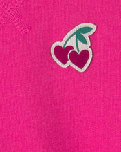 Cargar imagen en el visor de la galería, 3-Piece Cherry French Terry Long-Sleeve Dress Set - Pink