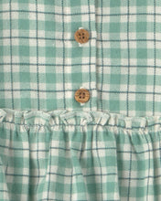 Cargar imagen en el visor de la galería, 3-Piece Flannel Long-Sleeve Bubble Set - Green