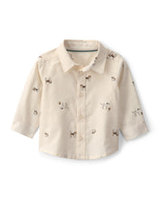 Cargar imagen en el visor de la galería, 2-Piece Twill Long-Sleeve Overall Set - Brown