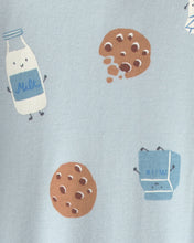 Cargar imagen en el visor de la galería, Milk & Cookies 100% Cotton 2-Way Zip Sleep & Play Pajamas - Blue