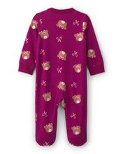 Cargar imagen en el visor de la galería, Bear 100% Cotton 2-Way Zip Sleep & Play Pajamas - Purple