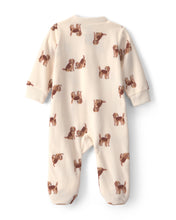 Cargar imagen en el visor de la galería, Dog Fleece 2-Way Zip Sleep & Play Pajamas - Cream