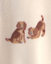 Cargar imagen en el visor de la galería, Dog Fleece 2-Way Zip Sleep & Play Pajamas - Cream