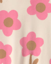 Cargar imagen en el visor de la galería, Floral 2-Way Zip Sleep & Play Pajamas - Cream