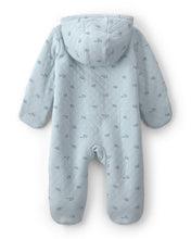 Cargar imagen en el visor de la galería, Train Teddy Fleece Long-Sleeve Jumpsuit - Blue