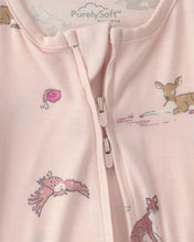 Cargar imagen en el visor de la galería, Woodland PurelySoft™ 2-Way Zip Sleep & Play Pajamas - Pink