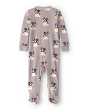 Cargar imagen en el visor de la galería, 1-Piece Dog 2-Way Zip DreamPlush Snug Fit Footed Pajama - Grey