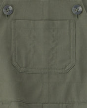 Cargar imagen en el visor de la galería, 2-Piece Dinosaur Long-Sleeve Overall Set - Olive Green
