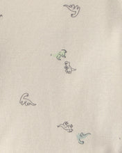Cargar imagen en el visor de la galería, 2-Piece Dinosaur Long-Sleeve Overall Set - Olive Green
