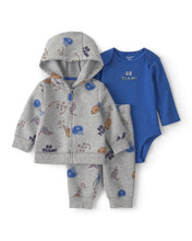 Cargar imagen en el visor de la galería, 3-Piece Sports Fleece Layering Set - Blue