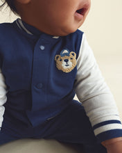 Cargar imagen en el visor de la galería, 3-Piece Bear Sports French Terry Layering Set - Navy