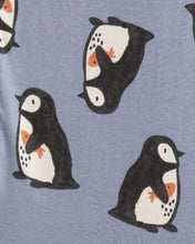 Cargar imagen en el visor de la galería, Penguin & Polar Bear 100% Cotton Loose Fit 4-Piece Pajamas - Grey