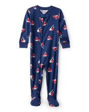 Cargar imagen en el visor de la galería, Construction 100% Cotton Snug Fit 1-Piece Pajamas - Navy