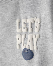 Cargar imagen en el visor de la galería, Varsity French Terry Sweatshirt & Pant Set - Grey/Navy