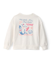 Cargar imagen en el visor de la galería, Mermaid French Terry Pullover Sweatshirt - Ivory