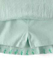 Cargar imagen en el visor de la galería, 2-Piece Vine Top & Skort Set - Green