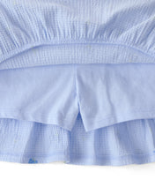 Cargar imagen en el visor de la galería, 2-Piece Floral Top & Skort Set - Blue