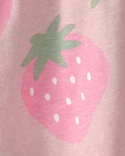 Cargar imagen en el visor de la galería, Strawberry Short-Sleeve Dress - Pink