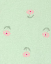 Cargar imagen en el visor de la galería, Floral Short-Sleeve Dress - Green