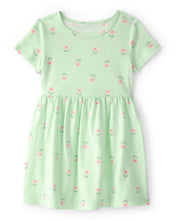 Cargar imagen en el visor de la galería, Floral Short-Sleeve Dress - Green