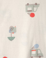 Cargar imagen en el visor de la galería, 2-Pack Ice Cream Truck 100% Cotton Snug Fit 1-Piece Pajama - Blue/Ivory