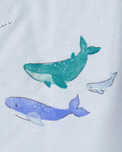 Cargar imagen en el visor de la galería, Whale PurelySoft Short-Sleeve Snug Fit 2-Piece Pajama Set - Blue