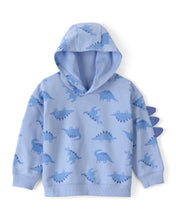 Cargar imagen en el visor de la galería, Dinosaur French Terry Hoodie - Blue