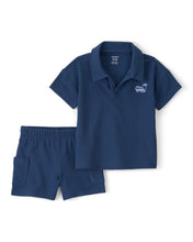 Cargar imagen en el visor de la galería, 2-Piece Car Top & Short Set - Blue
