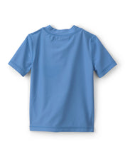 Cargar imagen en el visor de la galería, Palm Tree Short-Sleeve Rashguard - Blue