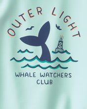 Cargar imagen en el visor de la galería, Whale Long-Sleeve Rashguard Top - Green