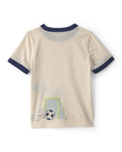 Cargar imagen en el visor de la galería, Playera Con Gráfico De Dinosaurio Jugando Fútbol Soccer Blanca