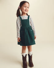 Cargar imagen en el visor de la galería, 2-Piece Floral Corduroy Long-Sleeve Dress Set