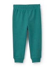 Cargar imagen en el visor de la galería, 2-Piece Varsity French Terry Long-Sleeve Top & Pant Set - Cream/Green
