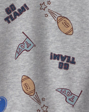Cargar imagen en el visor de la galería, Toddler Boy Game Day Pullover Sweatshirt - Grey