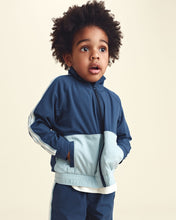 Cargar imagen en el visor de la galería, Toddler Boy Color Block Zip-Up Jacket - Blue