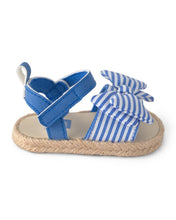 Cargar imagen en el visor de la galería, Baby Girl Striped Sandals - Blue
