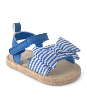 Cargar imagen en el visor de la galería, Baby Girl Striped Sandals - Blue