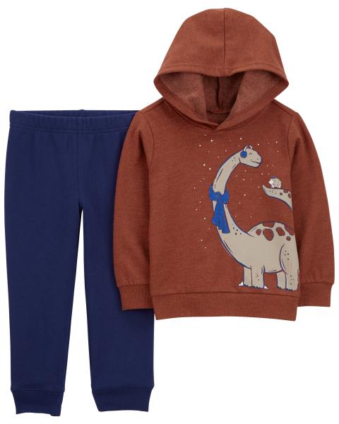 2-Piece Dinosaur Hoodie & Jogger Set