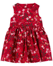 Cargar imagen en el visor de la galería, Floral Red Dress
