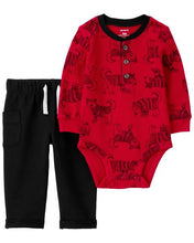 Cargar imagen en el visor de la galería, 2-Piece Dog Thermal Bodysuit Pant Set

