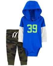 Cargar imagen en el visor de la galería, 2-Piece Hooded Bodysuit &amp; Pant Set
