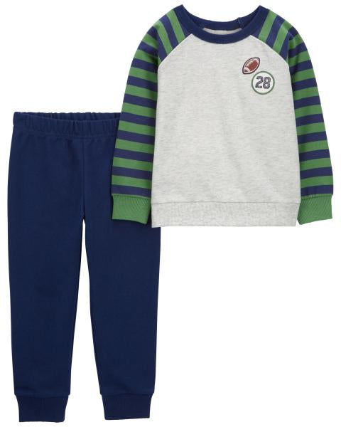 2-Piece Football Raglan Tee & Pant Set