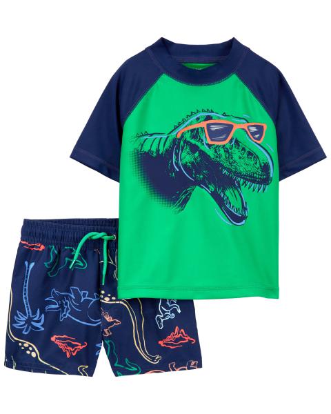 2-Piece Dino Rashguard Swim Set