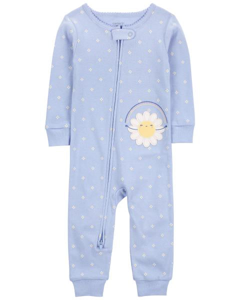 1-Piece Daisy 100% Snug Fit Cotton Footless Pajamas