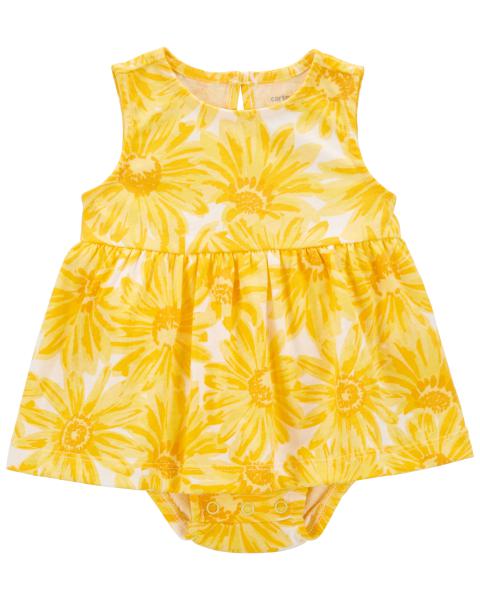 Yellow Floral Sunsuit